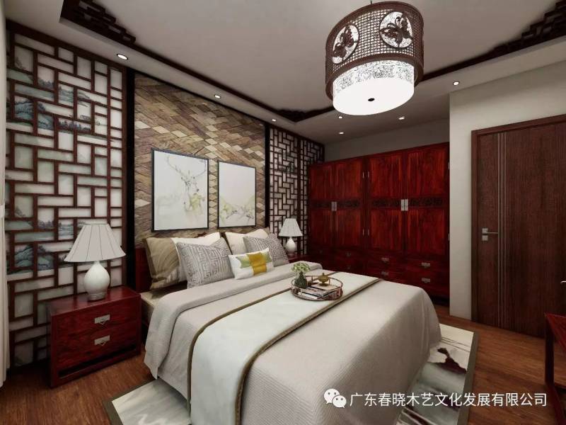 現(xiàn)代居室中的禪風(fēng)意境 ——萬科尚城凈面積88m2復(fù)式紅木家具全屋定制案例賞析(圖13)