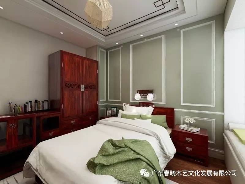 現(xiàn)代居室中的禪風(fēng)意境 ——萬科尚城凈面積88m2復(fù)式紅木家具全屋定制案例賞析(圖14)