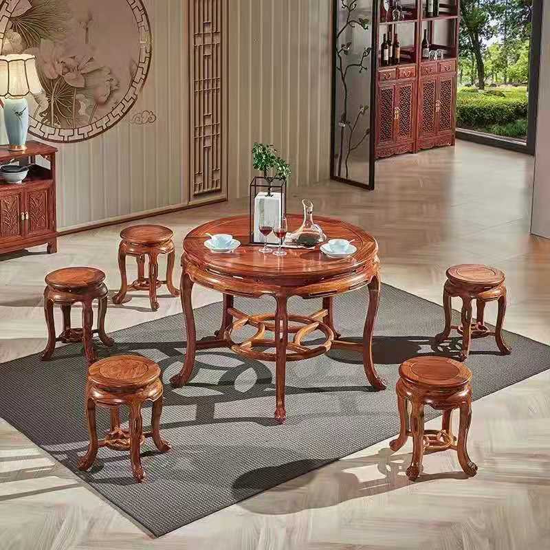 中式紅木圓臺(tái)(圖1) 中式紅木圓臺(tái)(圖1)
