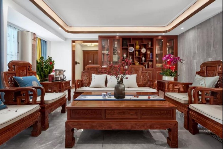 紅木家具擺放五大講究：玄關、客廳、書房、臥室家具如何擺放？(圖2)